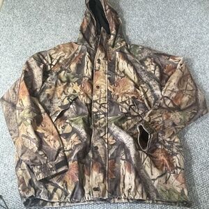 Big Bill Camo Wood n' Trail Hoodie Fleece Hunting Big Game Jacket Mens Adult XL
